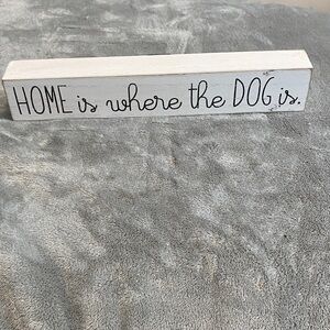 White Wooden Home Decor Sign